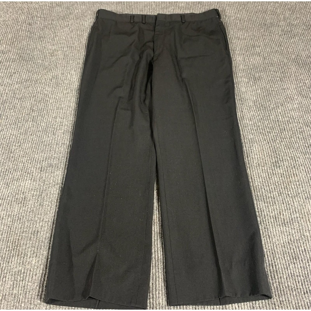 VTG Patriot Pants Mens 36x29 Black Straight Leg US Navy Military Trousers 60s